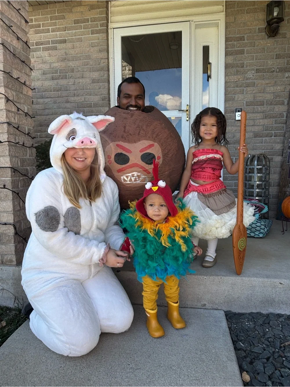 Hei Hei chicken Moana feather 12 month costume Halloween